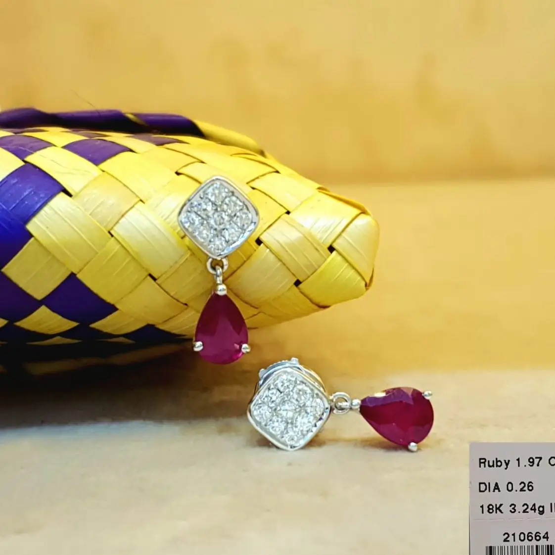 Ruby Earring