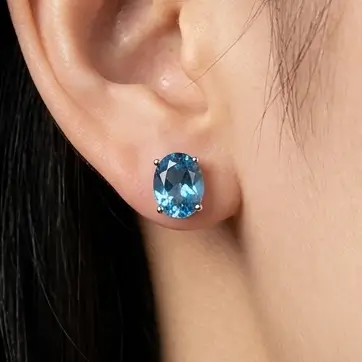 Blue Topaz Earring